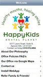 Mobile Screenshot of happykidsdentalplanet.com